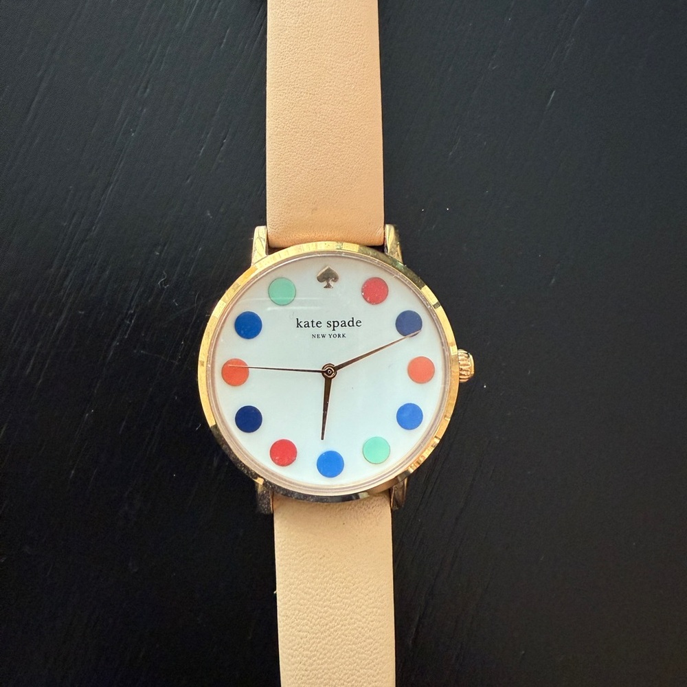 Kate Spade Gold Case with Tan Strap Smartwatch